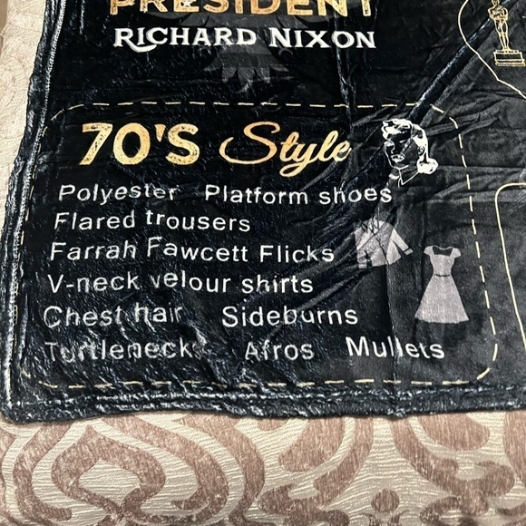 Happy 51st Birthday Gift Idea: 1973 Throw Blanket New Never Used - Picture 8 of 11